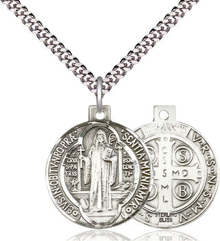 Pewter Saint Benedict Medal Catholic Jewelry