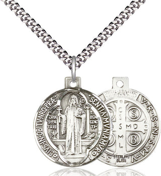 Pewter Saint Benedict Medal Catholic Jewelry