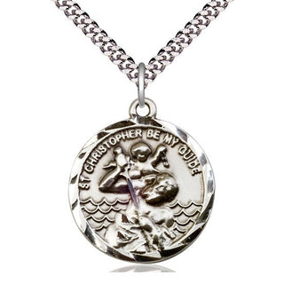 Sterling Silver Saint Christopher Medal Catholic Jewelry