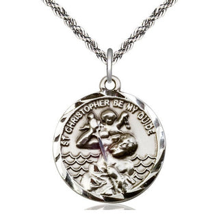 Sterling Silver Saint Christopher Medal Catholic Jewelry
