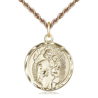 14kt Gold Saint Joseph Medal