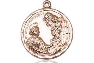 14kt Gold Filled Saint Cecilia Medal