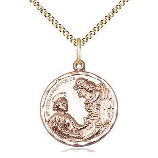 14kt Gold Filled Saint Cecilia Medal Catholic Jewelry