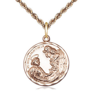 14kt Gold Filled Saint Cecilia Medal Catholic Jewelry