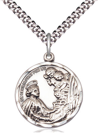 Sterling Silver Saint Cecilia Medal Catholic Jewelry