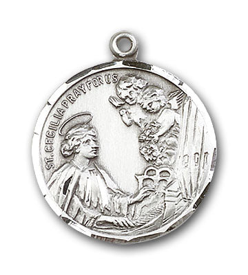 Sterling Silver St. Cecilia Pendant
