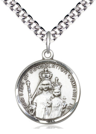 Sterling Silver Our Lady of Consolation Medal Catholic Jewelry