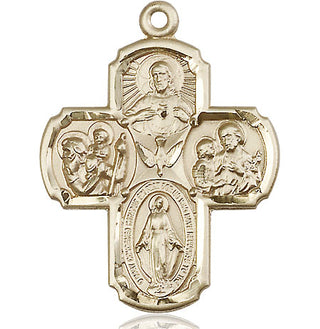 14kt Gold Filled 5-Way Medal