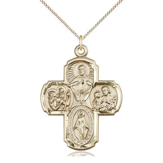 14kt Gold 5-Way Medal