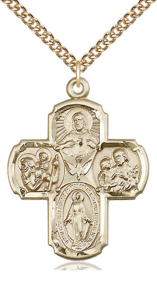 14kt Gold 5-Way Medal