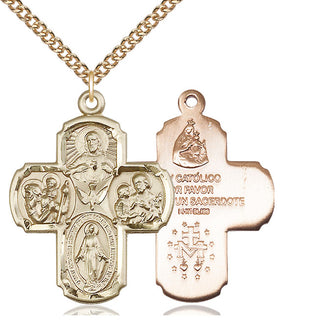 14kt Gold 5-Way Medal