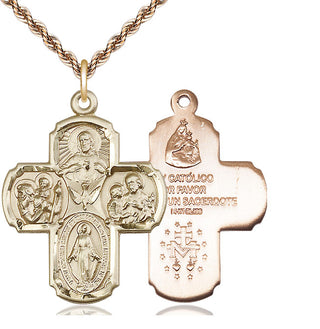 14kt Gold 5-Way Medal