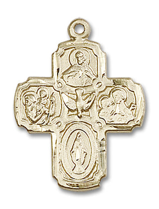 14kt Gold Filled 5-Way Medal