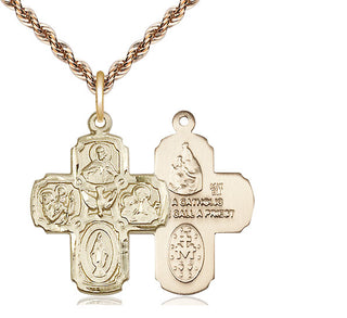 14kt Gold 5-Way Medal