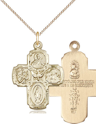 14kt Gold 5-Way Medal