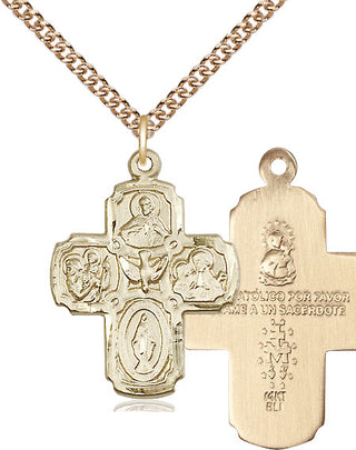 14kt Gold 5-Way Medal