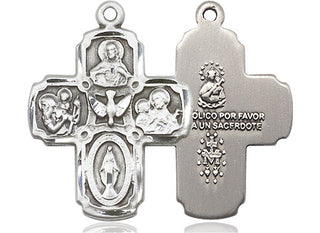 Sterling Silver 5-Way Medal