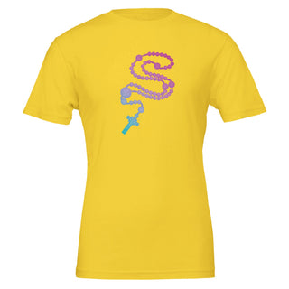 Pastel Rosary Beads Catholic T-Shirt - view 4