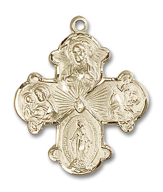 14kt Gold Filled 4-Way Medal