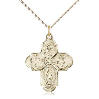 14kt Gold 4-Way Medal