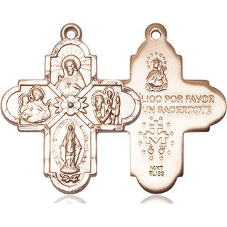 14kt Gold 4-Way Medal