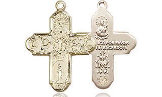 14kt Gold Filled 5-Way Medal