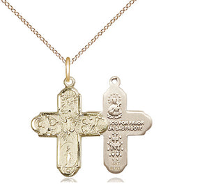 14kt Gold 5-Way Medal