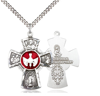 Pewter 5-Way Medal Catholic Jewelry