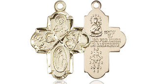 14kt Gold Filled 4-Way Medal