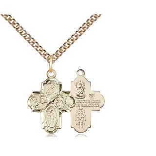 14kt Gold 4-Way Medal