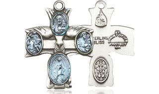 Sterling Silver 5-Way Medal