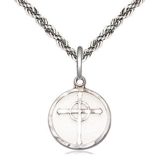 Sterling Silver Episcopal Cross Medal Religious and Catholic Jewelry