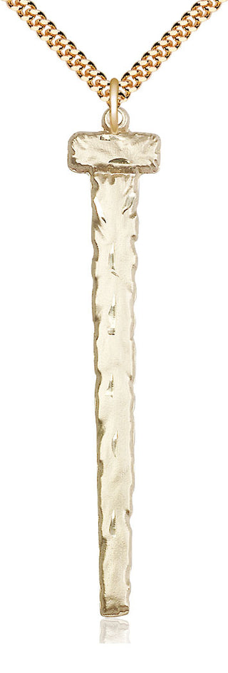 14kt Gold Filled Nail Medal Catholic Jewelry