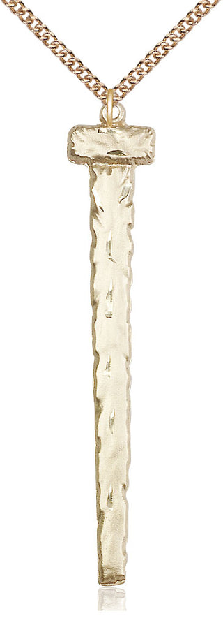 14kt Gold Filled Nail Medal Catholic Jewelry