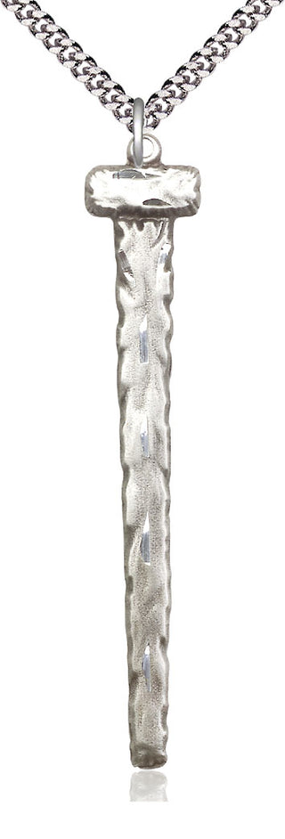 Sterling Silver Nail Medal Catholic Jewelry