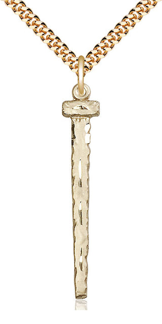 14kt Gold Filled Nail Medal Catholic Jewelry