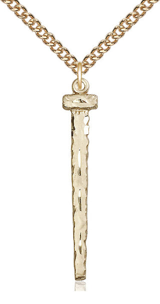14kt Gold Filled Nail Medal Catholic Jewelry