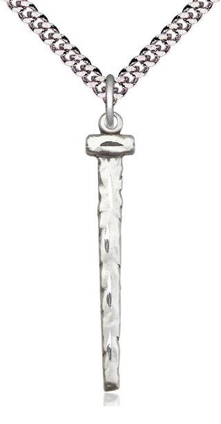 Sterling Silver Nail Medal Catholic Jewelry