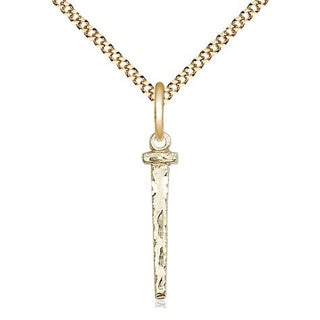 14kt Gold Filled Nail Medal Religious Jewelry