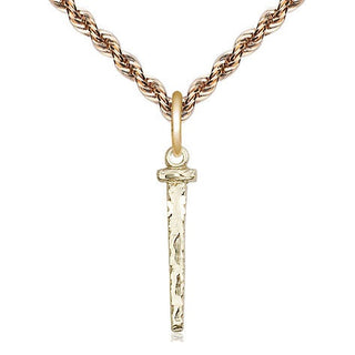 14kt Gold Filled Nail Medal Religious Jewelry