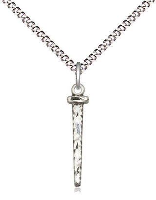 Sterling Silver Nail Medal Religious Jewelry
