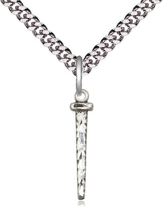 Sterling Silver Nail Medal Religious Jewelry