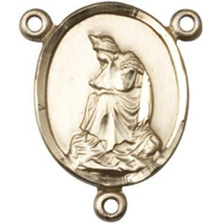 14kt Gold Our Lady of la Salette Rosary Center Rosary Center