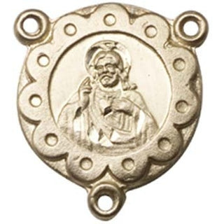 14kt Gold Scapular Rosary Center Rosary Center