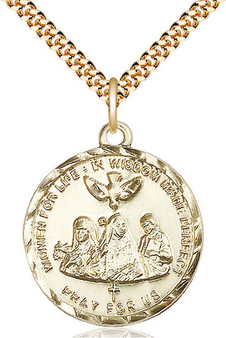 14kt Gold Filled 3-Doctors Medal Catholic Jewelry