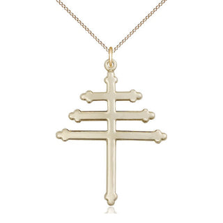 14kt Gold Maronite Cross Medal