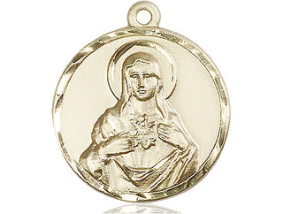 14kt Gold Immaculate Heart of Mary Medal