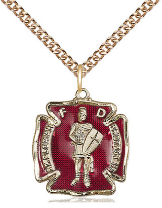 14kt Gold Filled Saint Florian Medal Religious Jewelry Engraved Catholic Saint Jewelry