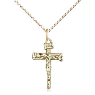 14kt Gold Filled Nail Crucifix Medal Religious Jewelry