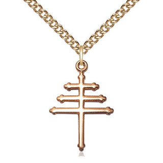 14kt Gold Maronite Cross Medal